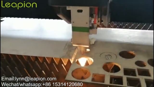 4KW IPG cut 10 mm Stainless steel working video смотреть онлайн