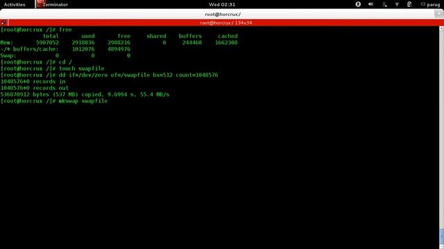 Linux - Create Swap Area (File method) without Partitioning смотреть онлайн