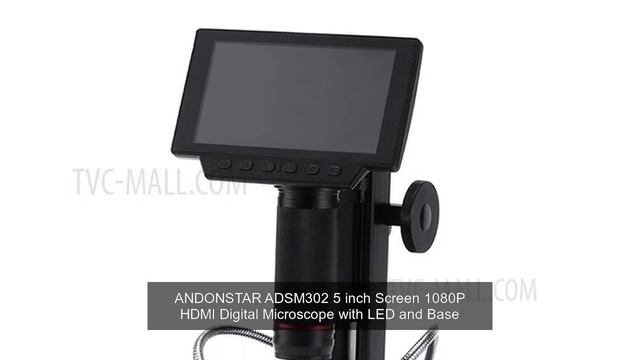 ANDONSTAR ADSM302 5 Inch Screen 1080P HDMI Digital Microscope With LED And Base