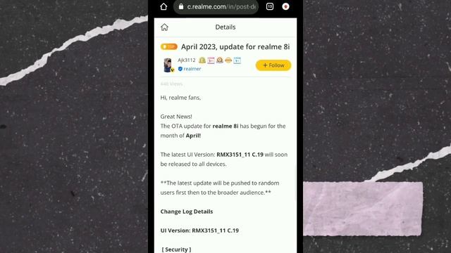 Realme UI 4.0 Android 13 New Update List | Realme April 2023 New Software Update List News смотреть онлайн