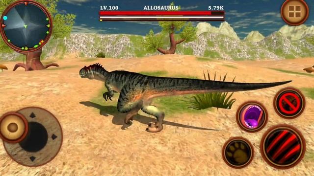 Best Dino Games - Allosaurus Simulator Dinosaur Survival Battle 3D Android Gameplay смотреть онлайн