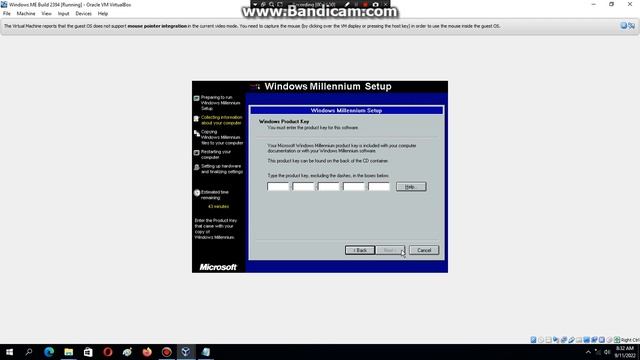 Installing Windows ME Build 2394 in VirtualBox смотреть онлайн