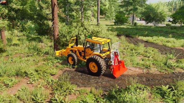Valmet com função derrubar árvores com a lâmina (prévia) | Farming simulator 22 смотреть онлайн