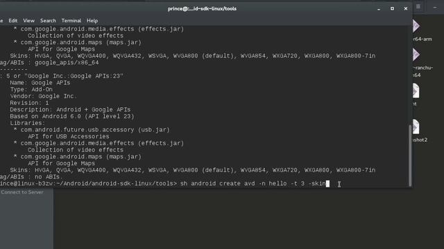 Create Android Emulator Using Command Line Linux смотреть онлайн