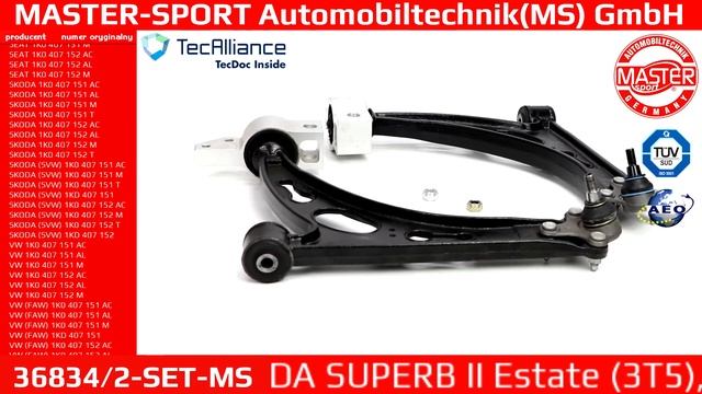 36834/2-SET-MS | CONTROL ARM | Master-Sport-Automobiltechnik (MS) GmbH смотреть онлайн