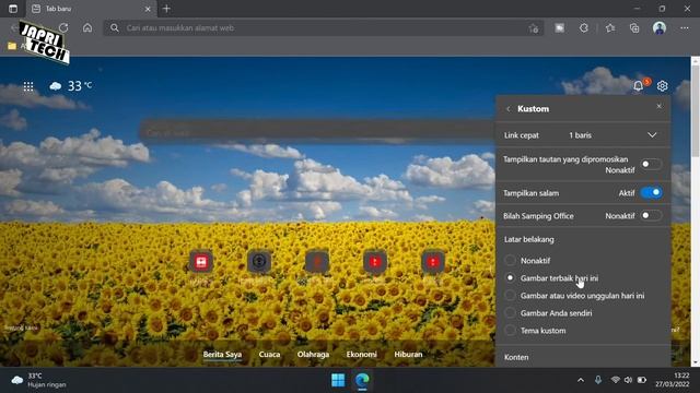 Cara Mengganti Background Microsoft Edge Windows 11 смотреть онлайн