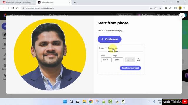 How to upload your first photo on Adobe Express | Adobe Express Tutorial | Amit Thinks смотреть онлайн