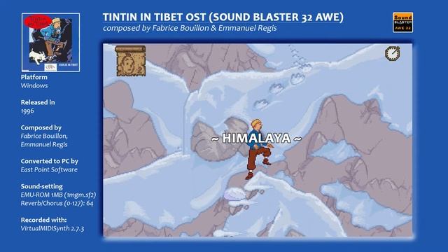 Tintin in Tibet Soundtrack (PC-WIN) - Sound Blaster 32 AWE [Emulated] смотреть онлайн