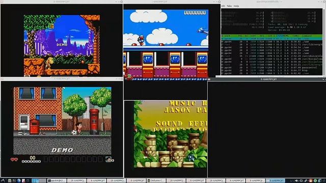 Amiga emulation (E-UAE) on a PowerPC 64bit (NXP T2080 CPU), Debian SID PPC64 смотреть онлайн