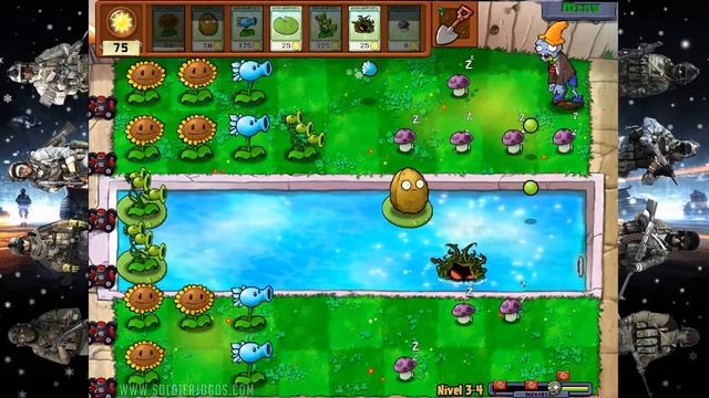Plants vs Zombies gameplay 23 (PC, Mac, Android, iPhone, DS, XBox 360) смотреть онлайн