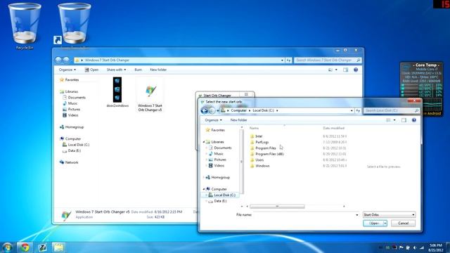 How to Customize Windows 7 Start Orb (Button) смотреть онлайн