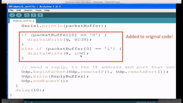 Arduino Control Via C++Builder Mobile Apps With Victory Fernandes - CodeRage XI