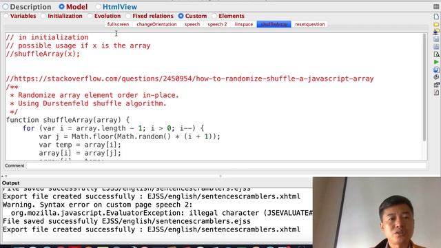 ejss tutorial on sentence scrambler смотреть онлайн