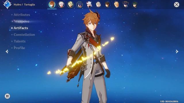 My Childe C0 Almost Oneshot 1.4M HP Iniquitous Baptist 3.7 12-3-2 - Fastest Combo Showcase