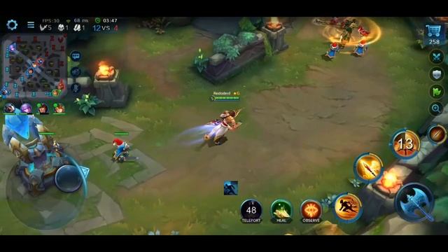 "Heroes Evolved" SOLUS 12 KILL DOMONATING | Best MOBA game android смотреть онлайн