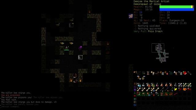 Demise's Dungeon Crawl Stone Soup: Monk of Gozag Part 1 смотреть онлайн