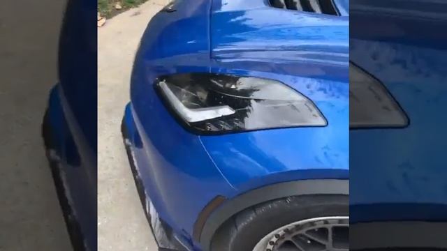 Dodge Viper blue in street смотреть онлайн