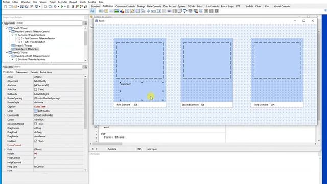 35# Lazarus Tutorial Using TheaderControl, set elements to define big titles смотреть онлайн