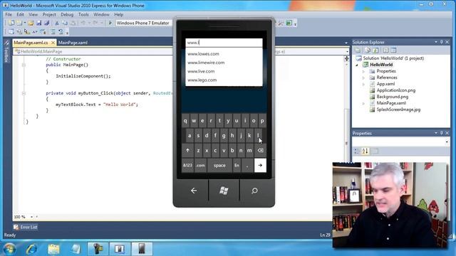 Windows Phone 7 Emulator.wmv смотреть онлайн