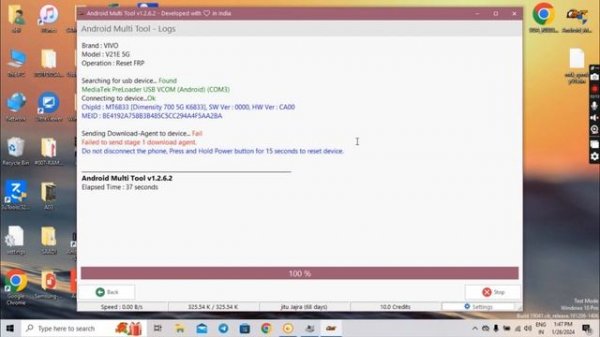 vivo v21e ka unlock free/ Free Free Free tool /Android multi tool