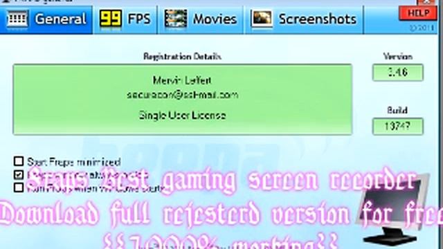Fraps best gaming screen recorder free download смотреть онлайн