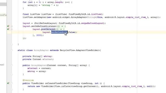 ANDROID PULL REFRESH смотреть онлайн