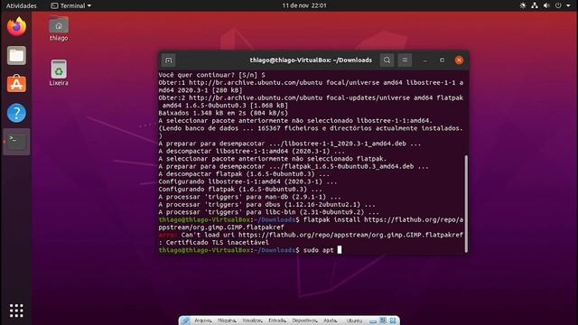 Instalando gimp no Linux (sem flatpak) смотреть онлайн