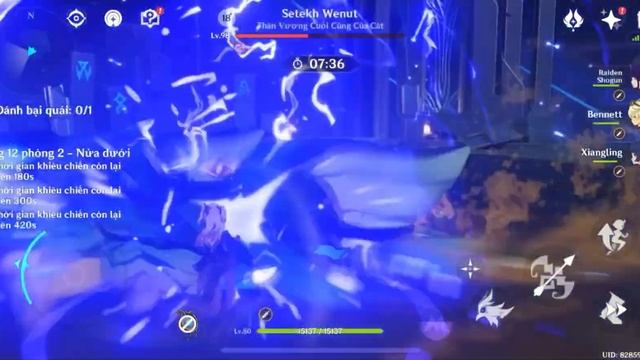 F2P C1 Nilou Bloom & C0 Raiden Shogun, Genshin Impact New Spiral Abyss 4.4 смотреть онлайн