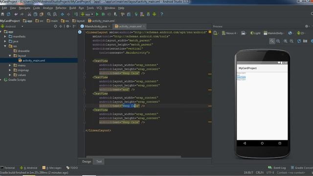 My Android Card! - Udacity.com - Android Development for Beginners смотреть онлайн