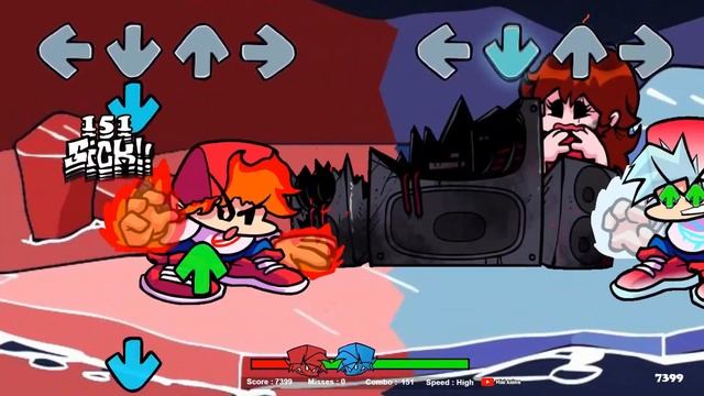 Friday Night Funkin' - Fire BF VS Ice BF + Whitty Fire Fight (FNF Mod)