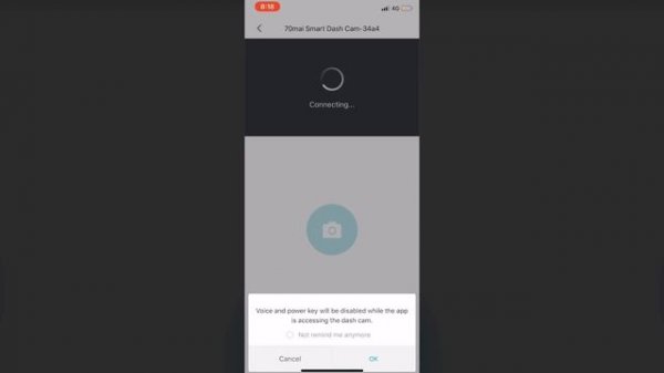 Xiaomi 70mai Dash Cam Software Installation on iPhone or iPad