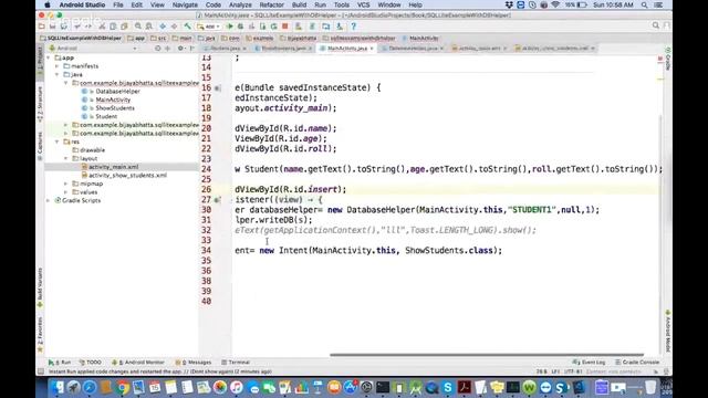 FREE Android Live class-10: SQLlite in Android: Database Details in android смотреть онлайн