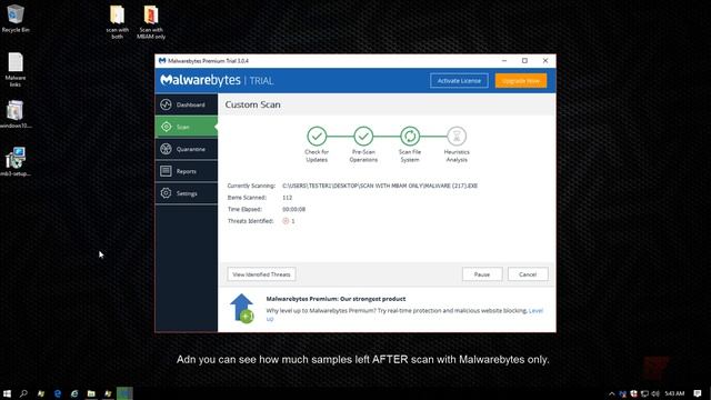 Windows Defender and Malwarebytes Prevention and Detection Test смотреть онлайн