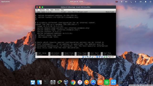 #6.Tutorial configuration DHCP Server di Debian 8.1 смотреть онлайн