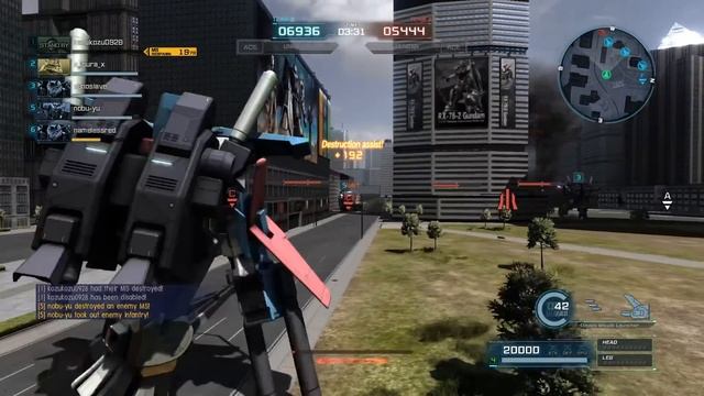 Gundam Battle Operation 2: MSZ-010 ZZ Gundam Ace Match смотреть онлайн