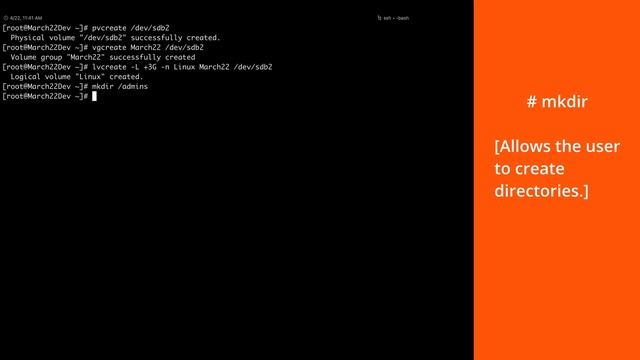 LINUX | Create a logical volume смотреть онлайн
