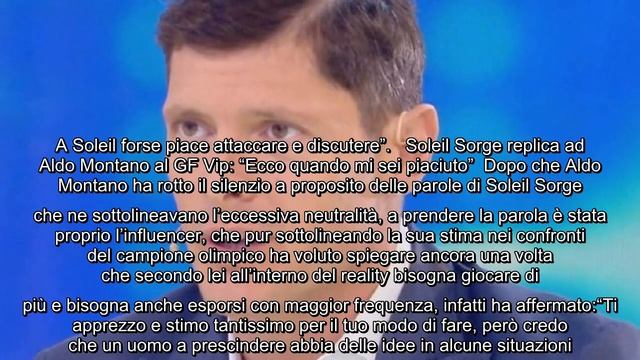 Grande Fratello Vip, Aldo Montano e il faccia a faccia con Soleil Sorge: "Mi dà fastidio" Aldo Mont смотреть онлайн