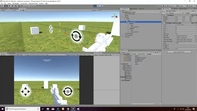 Pads for FPS Android v3 unity3D asset store cardboard buddies tutorial смотреть онлайн