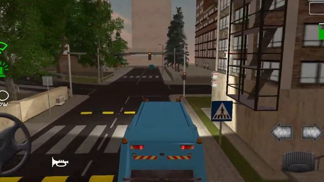 Trash Truck Simulator - Mall Visit Blue truck offroad simulator for trash - Android Gameplay смотреть онлайн