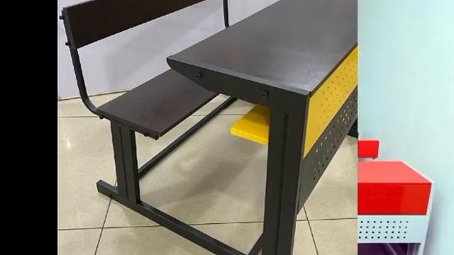 Classroom Seating Duel Desk #furniture #schoolfurniture #haryana #highereducation GeM