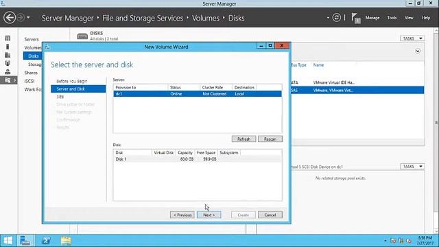 STOREGE AREA NETWORK (SAN) | iSCSI Target Server Configure смотреть онлайн