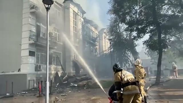 Сильный пожар Медеуском районе города Алматы смотреть онлайн