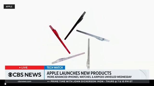 CBS News: Apple unveils new products смотреть онлайн
