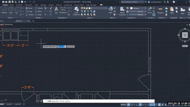 Adding doors, windows and room labels смотреть онлайн