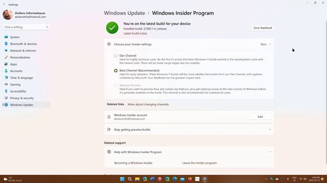 Windows 11 DEV channel can move to BETA channel now for a short time смотреть онлайн