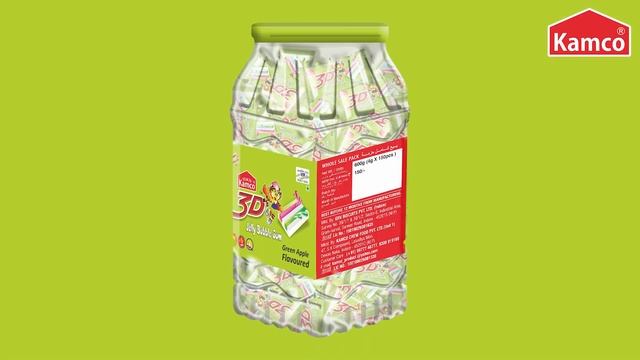 Kamco 3d Jelly Bubble Gum Green Apple Flavour Jar смотреть онлайн