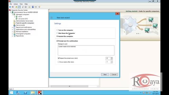 kaspersky endpoint security 10 console How create tasks Arabic 8 смотреть онлайн