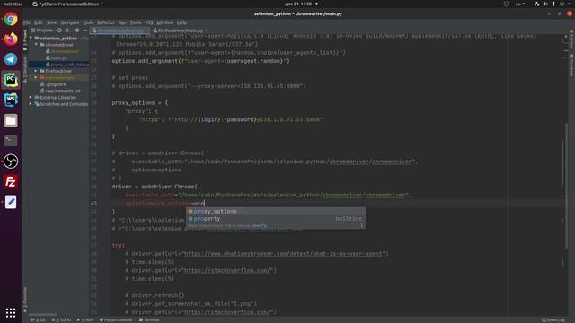 Python Selenium #3 Установка и работа с proxy в Selenium Chrome и Firefox WebDriver смотреть онлайн