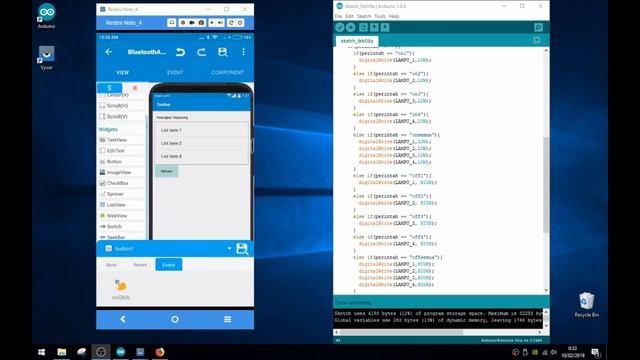 Aplikasi Pengontrol Relay Via Bluetooth (Arduino + Sketchware)