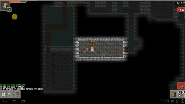 Let's play Pixel Dungeon (English) warrior - part 1 "Dungeon DUN DUN DUN" смотреть онлайн